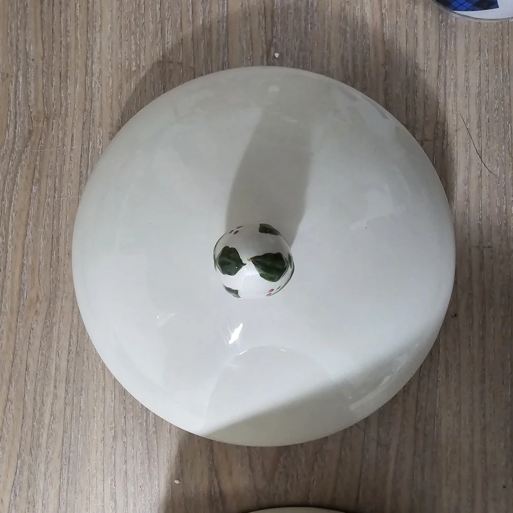 Home cookie jar canister holly christmas - Picture 7 of 8